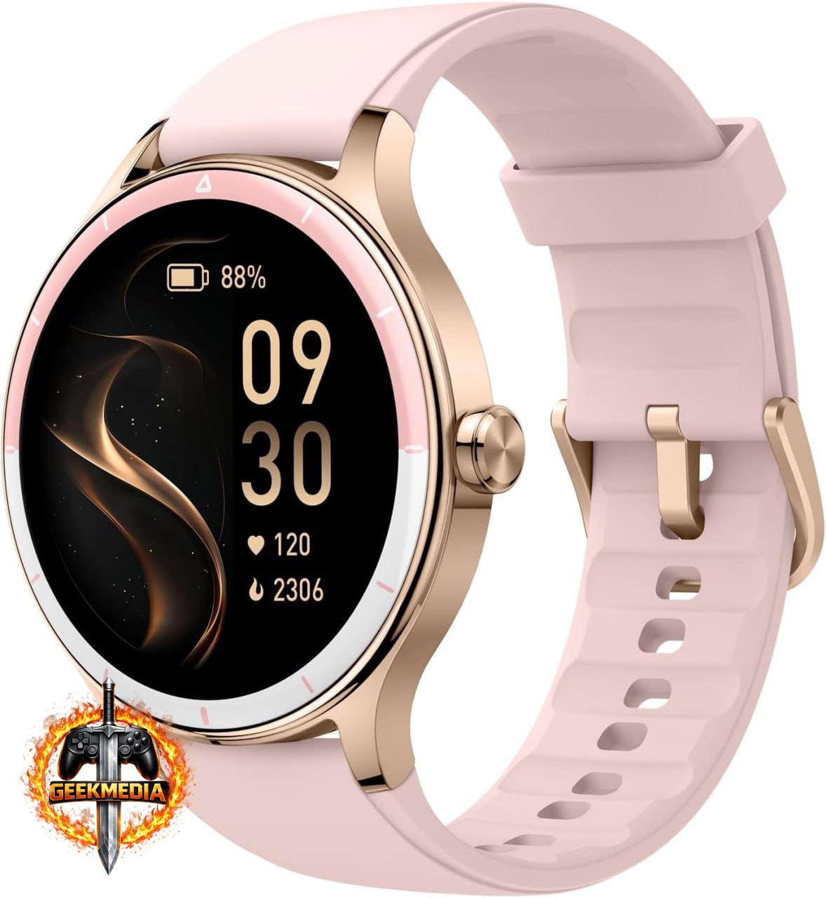 SmartWatch Feminino Bettdow - 1.27" Tátil - IP68 - Rosa