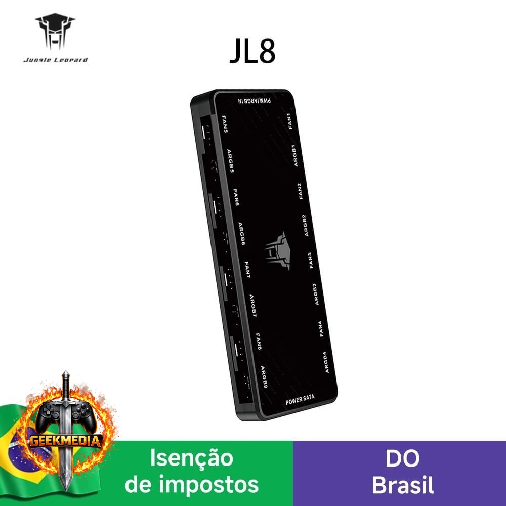 Controladora Hub ARGB Jungle Leopard JL8 PWM