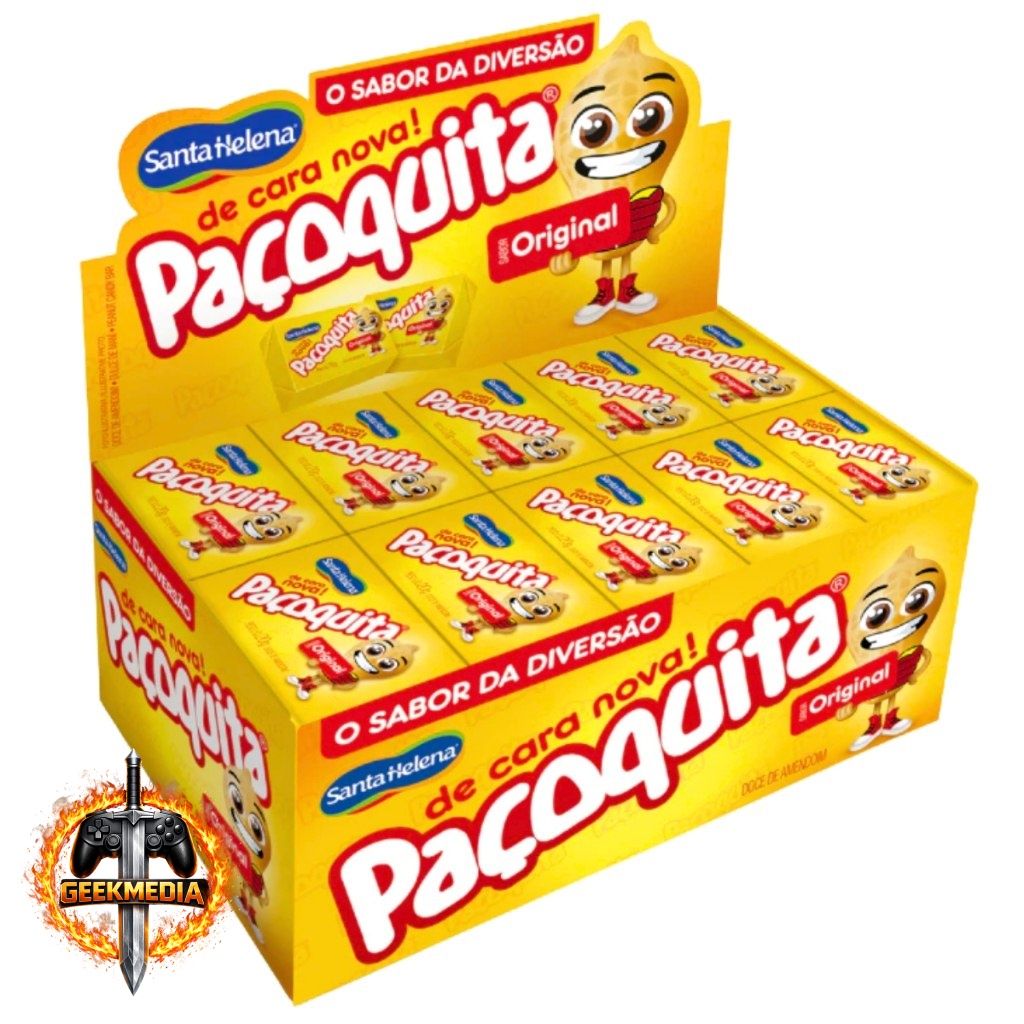 Paçoca Quadrada Paçoquita C/50 Unidades 1kg