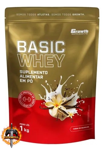 Basic Whey 1kg Growth Supplements Baunilha