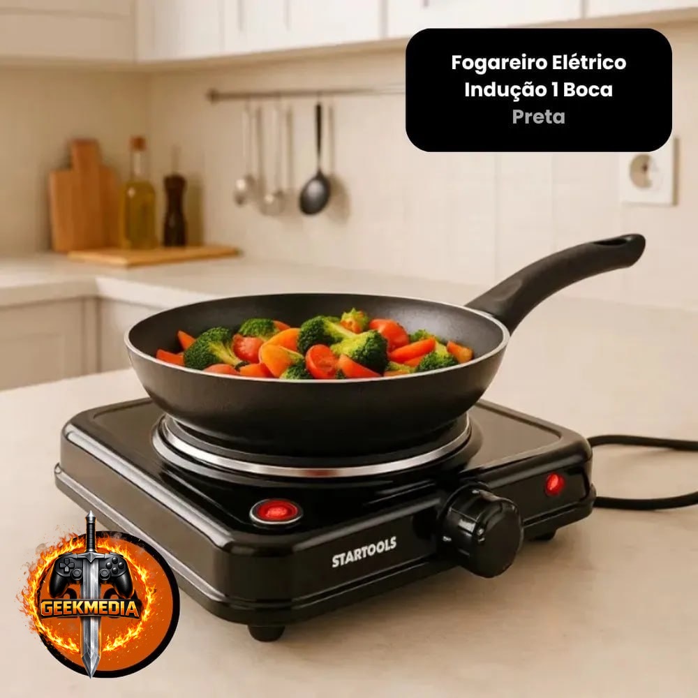 Fogão de Indução Portátil 1 Boca Cooktop Elétrico