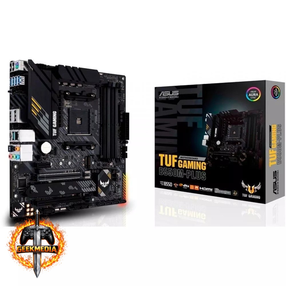 Placa-Mãe AMD AM4 Asus TUF GAMING B550M-Plus