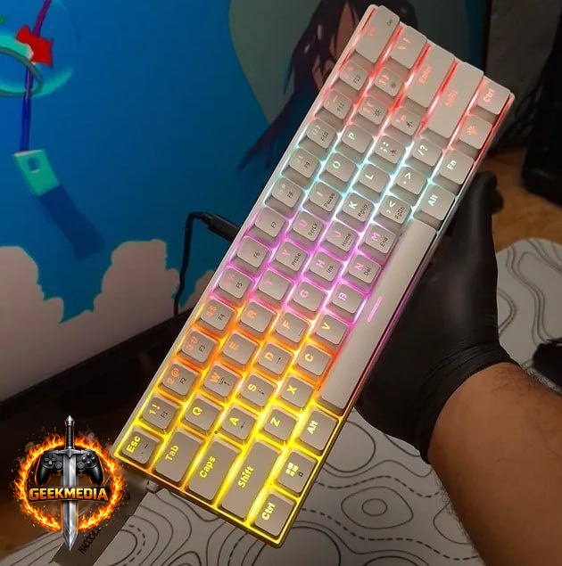 Teclado Mecânico Ajazz Nk61 60% RGB Com Fio