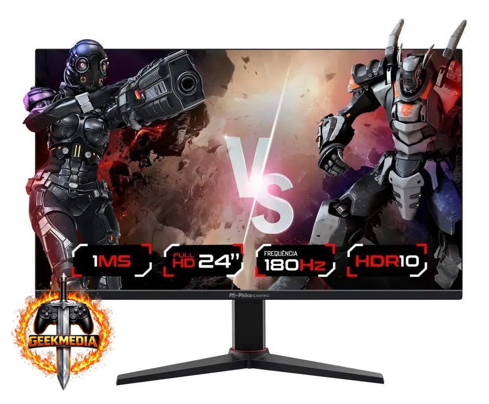 Monitor Gamer Philco 24” 180Hz Full HD 1ms PMG24M23T