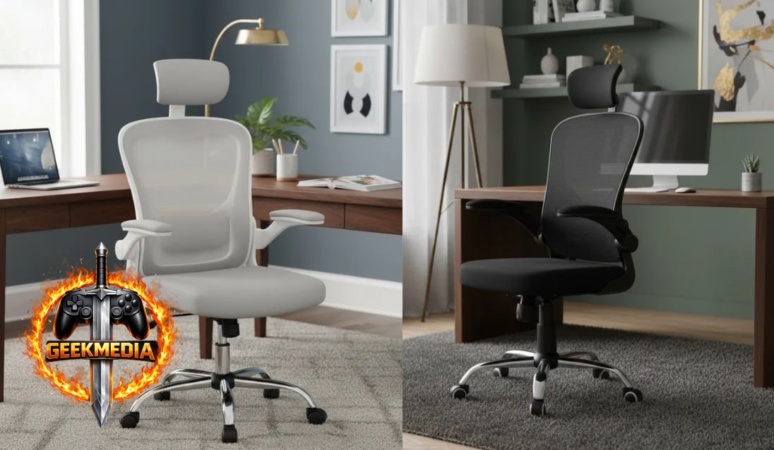 Cadeira De Escritório Ergonômica Giratória B100 Boston Preta Luvinco