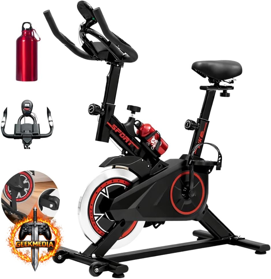 Bicicleta Ergométrica Spinning - Silenciosa Ajustável Confortável