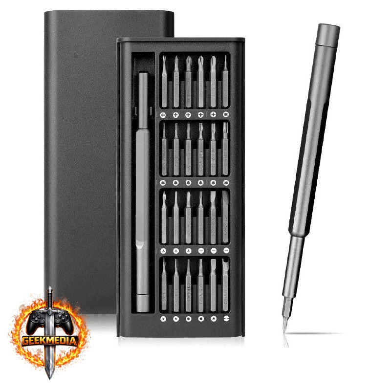 Kit Ferramenta De Precisão Com Chave Magnética 24 Peças