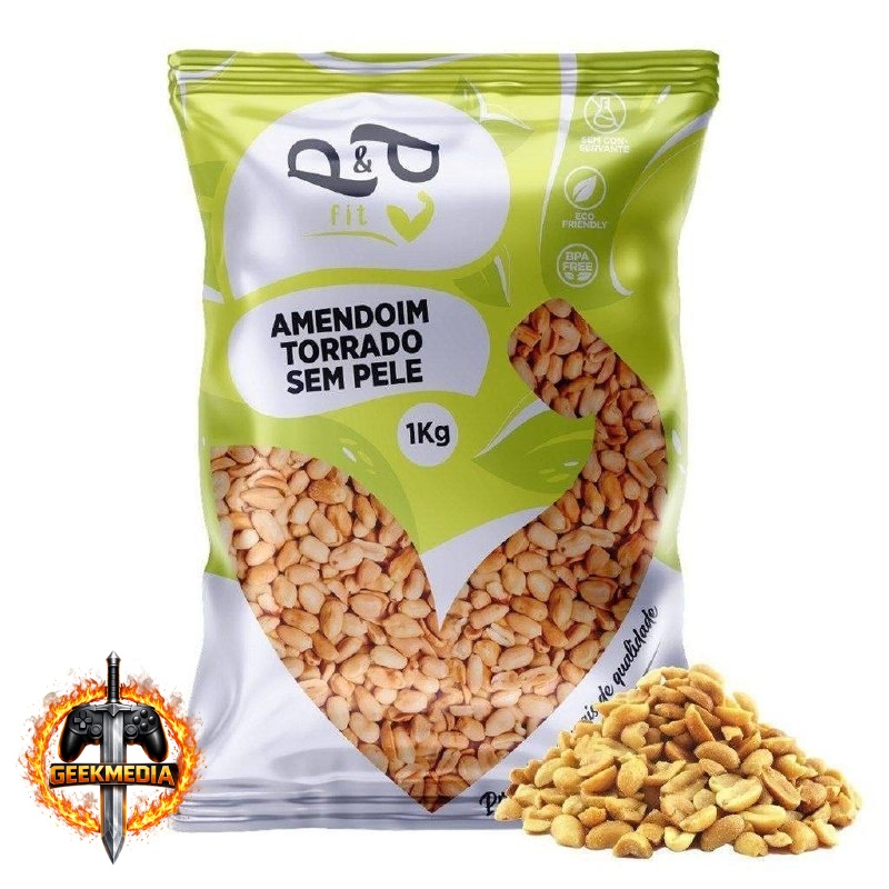 Amendoim Torrado Sem Sal 1Kg P&P