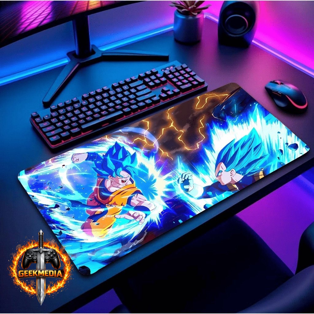 Mouse Pad Gamer Personalizado Grande RGB Anime Heróis