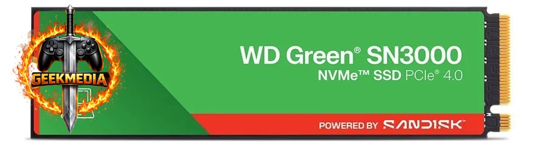 SSD 1TB M.2 NVMe PCIe 4.0 Western Digital Sn3000