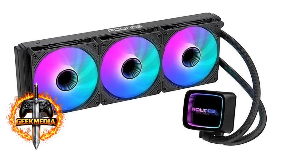 Water Cooler Round 5 Eurus Preto 360mm Com ARGB