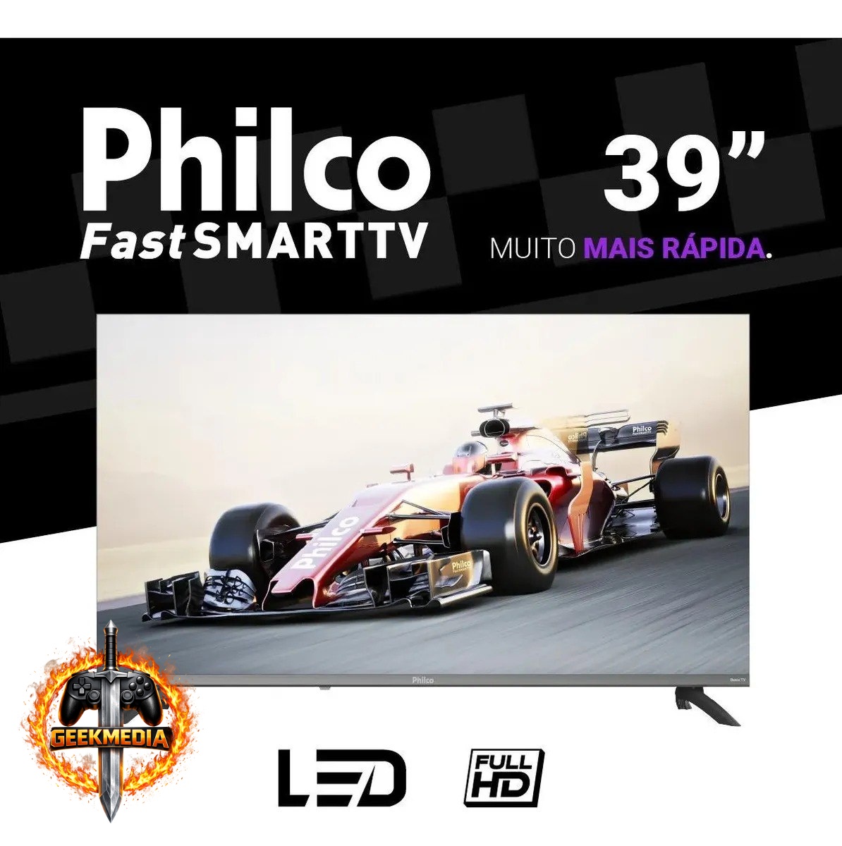 Smart TV 39 Philco Full HD Dolby Audio P39CRA