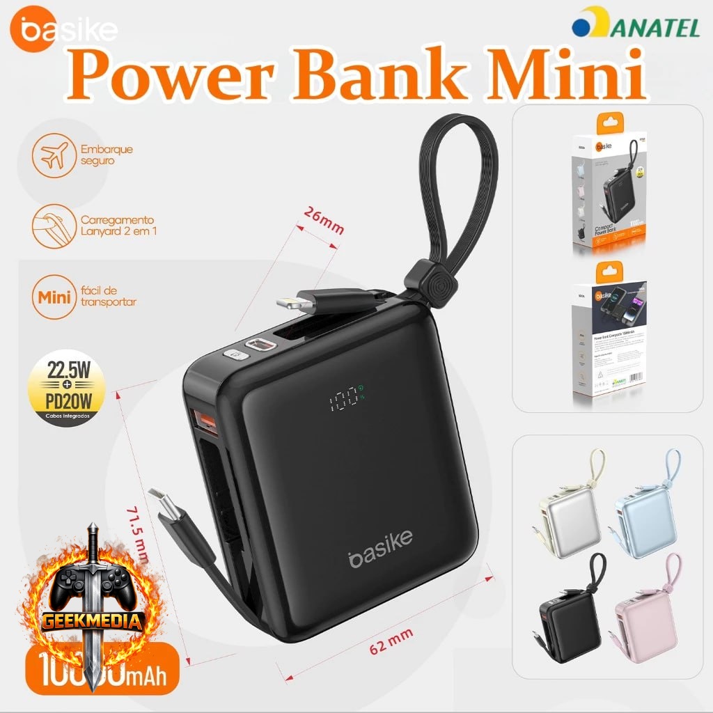 BASIKE Power Bank 10000mAh Mini PD 22.5W
