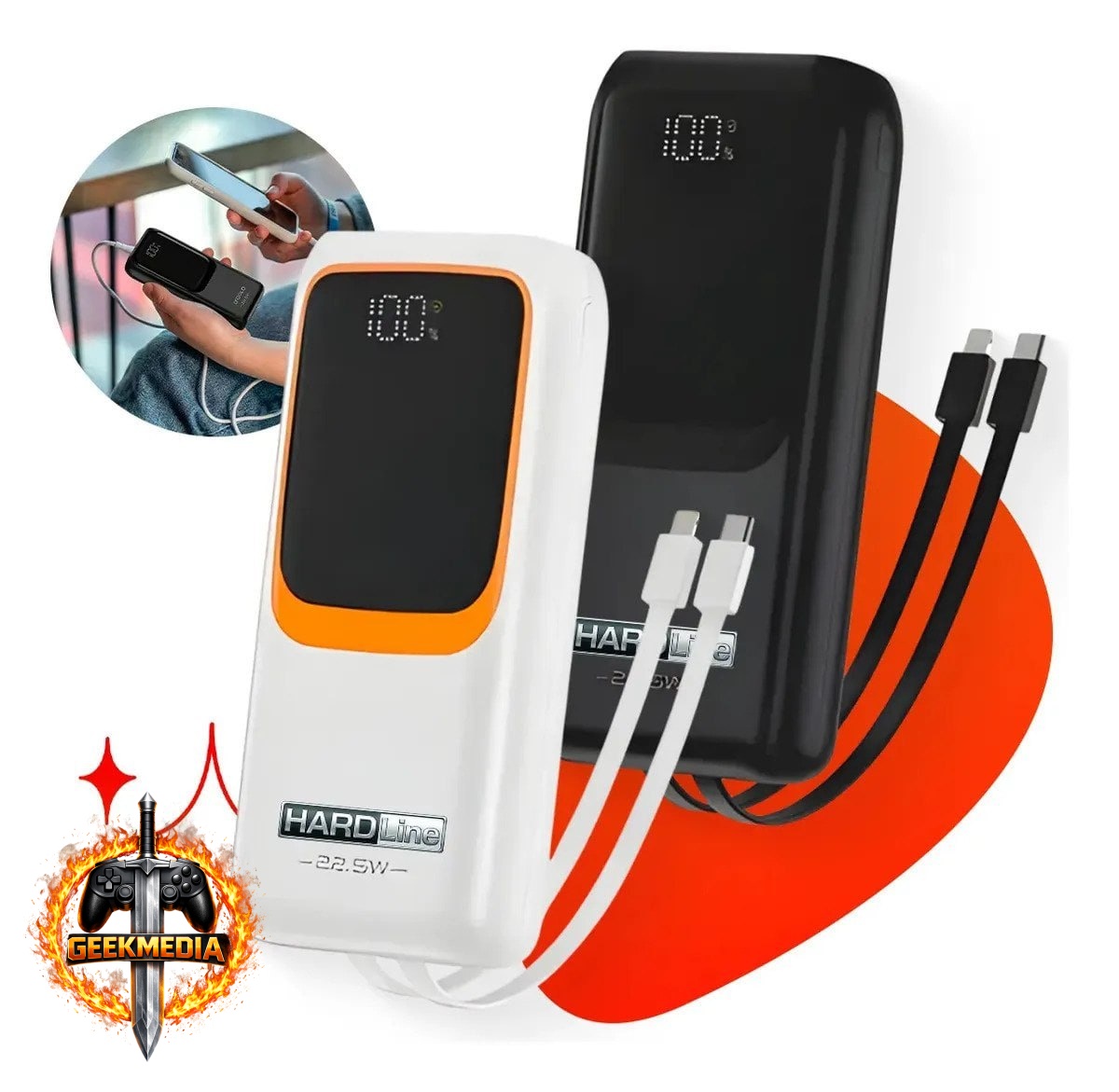 Carregador Portátil Power Bank Turbo 20000mah