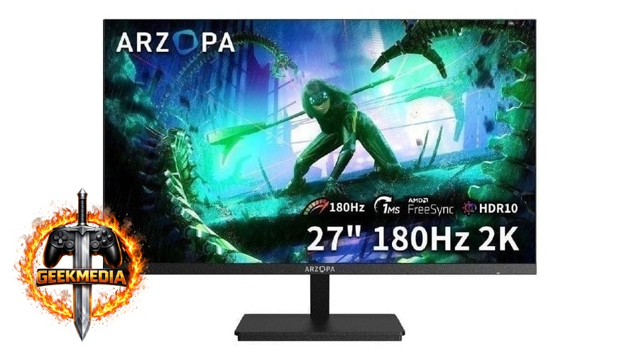 Monitor Gamer Arzopa M1RC, 27" 2K QHD 180Hz IPS