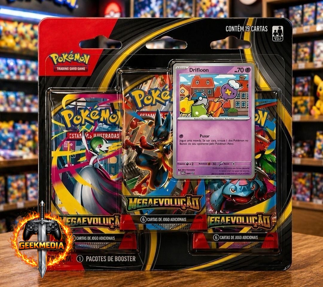 Booster Triplo Megaevolução Pokémon