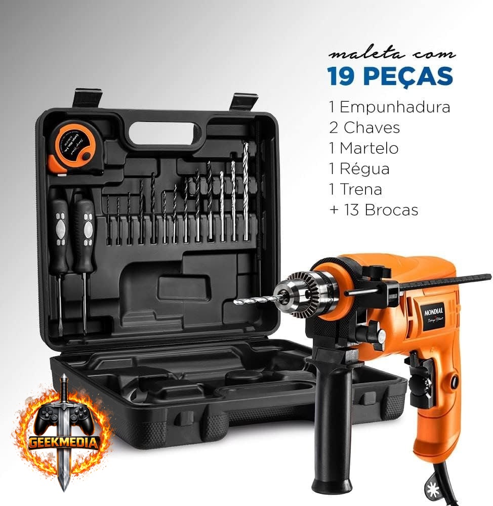 Furadeira de Impacto Mondial FI-RH-01M