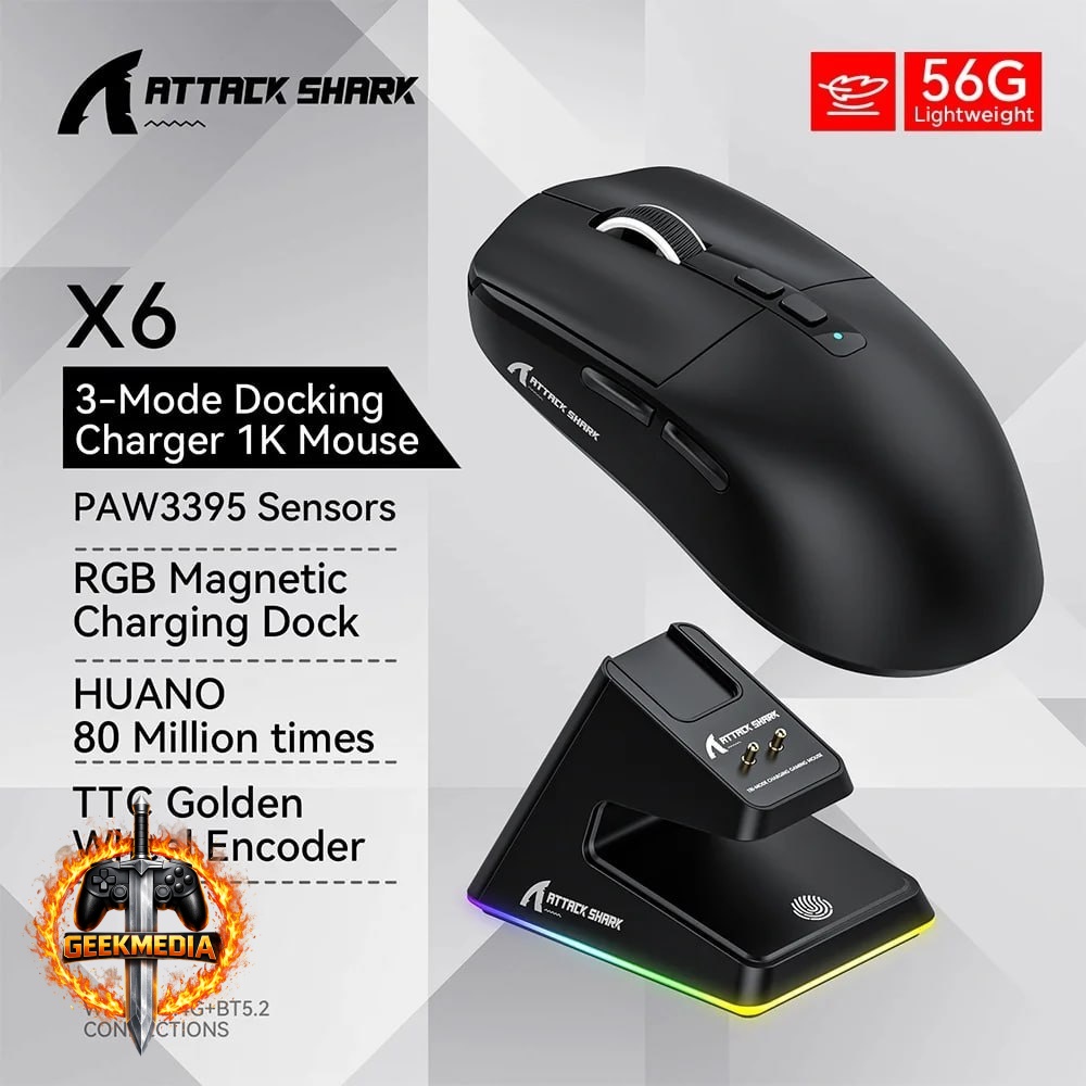 Mouse Gamer Attack Shark X6