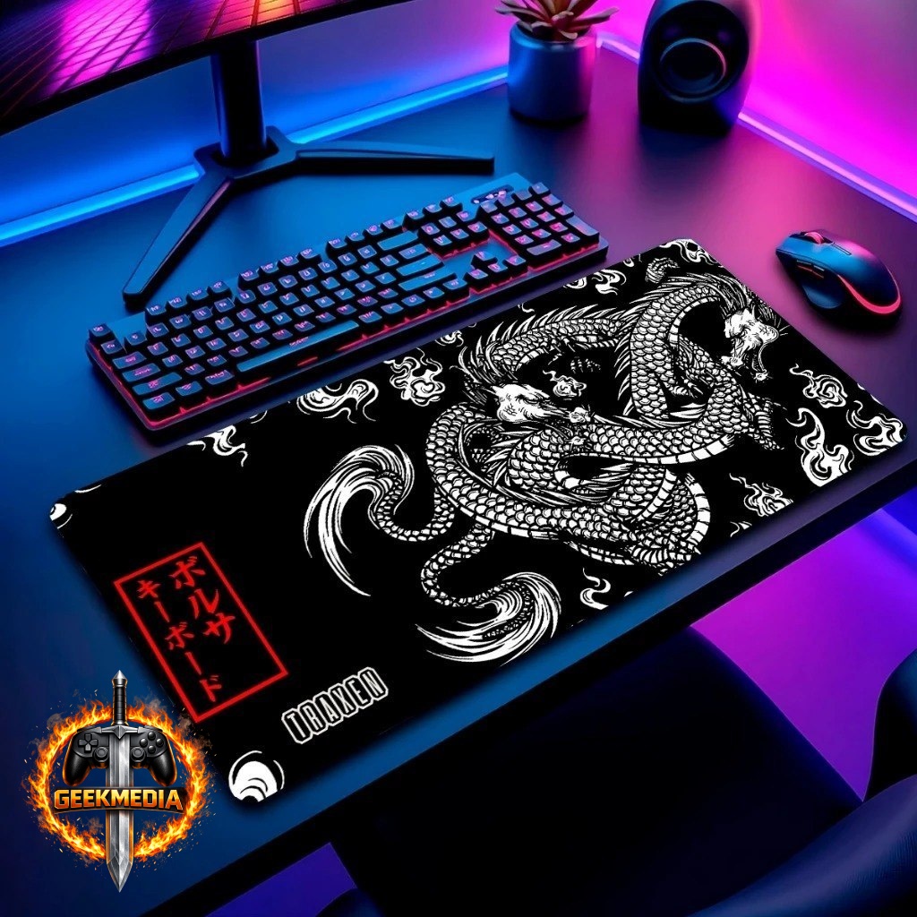 Mouse Pad Gamer Traxen 900X400mm  Porta Copo