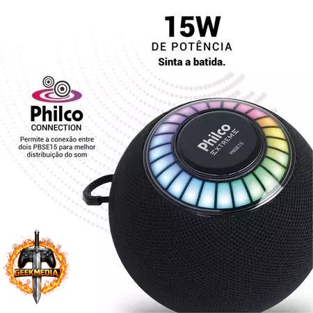 Caixa de Som Speaker Philco Extreme 15W PBSE15