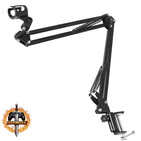 Braço Suporte Pedestal De Mesa Articulado Para Microfones