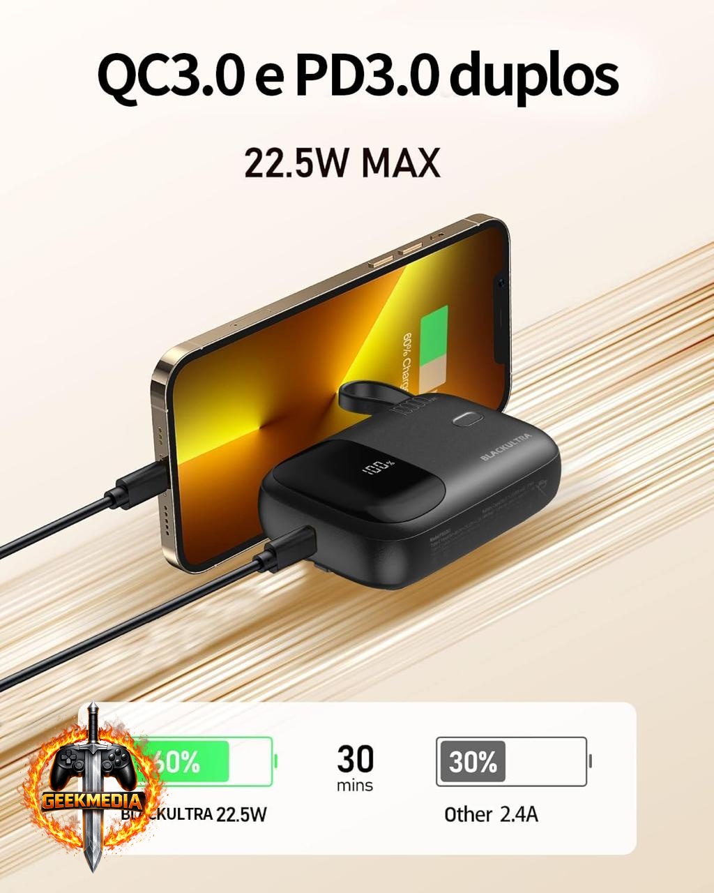 Power Bank Blackultra 10.000mAh 22,5W