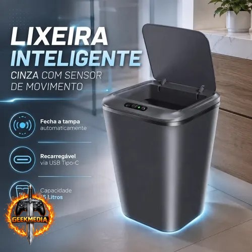 Lixeira Inteligente Automática Earman Company 16L