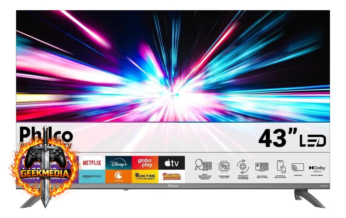 Smart TV Philco 43" Full HD Roku TV
