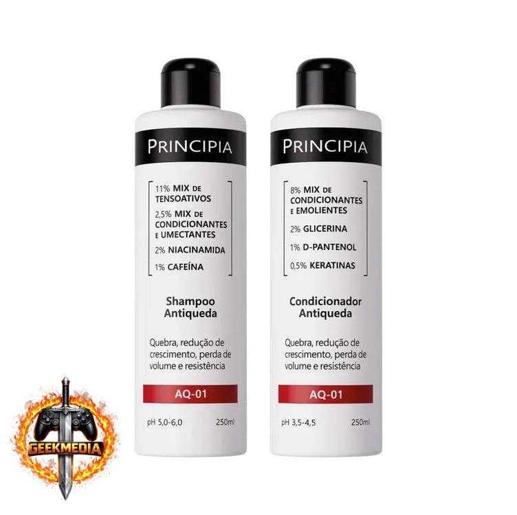 Principia Kit Shampoo E Condicionador Antiqueda Aq-01