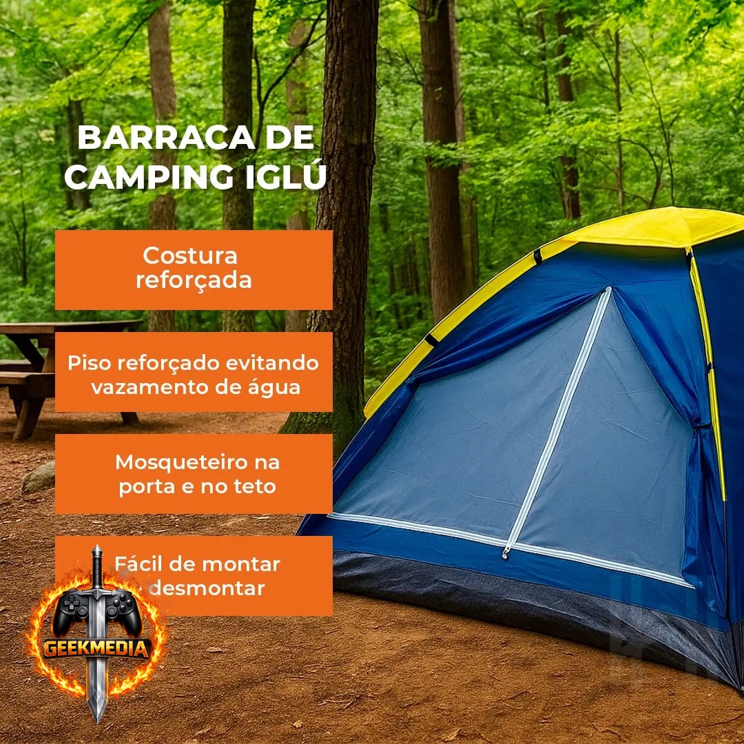 Barraca De Camping Para 4 Pessoas Homefy