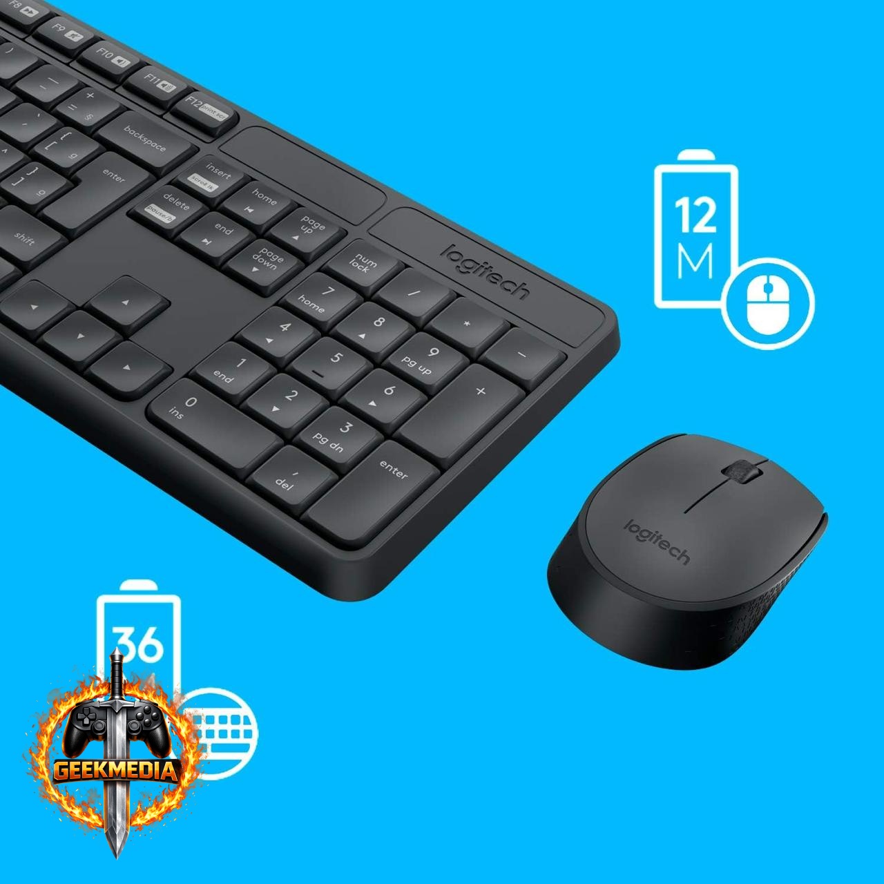 Combo Logitech MK235 Teclado  Mouse sem Fio