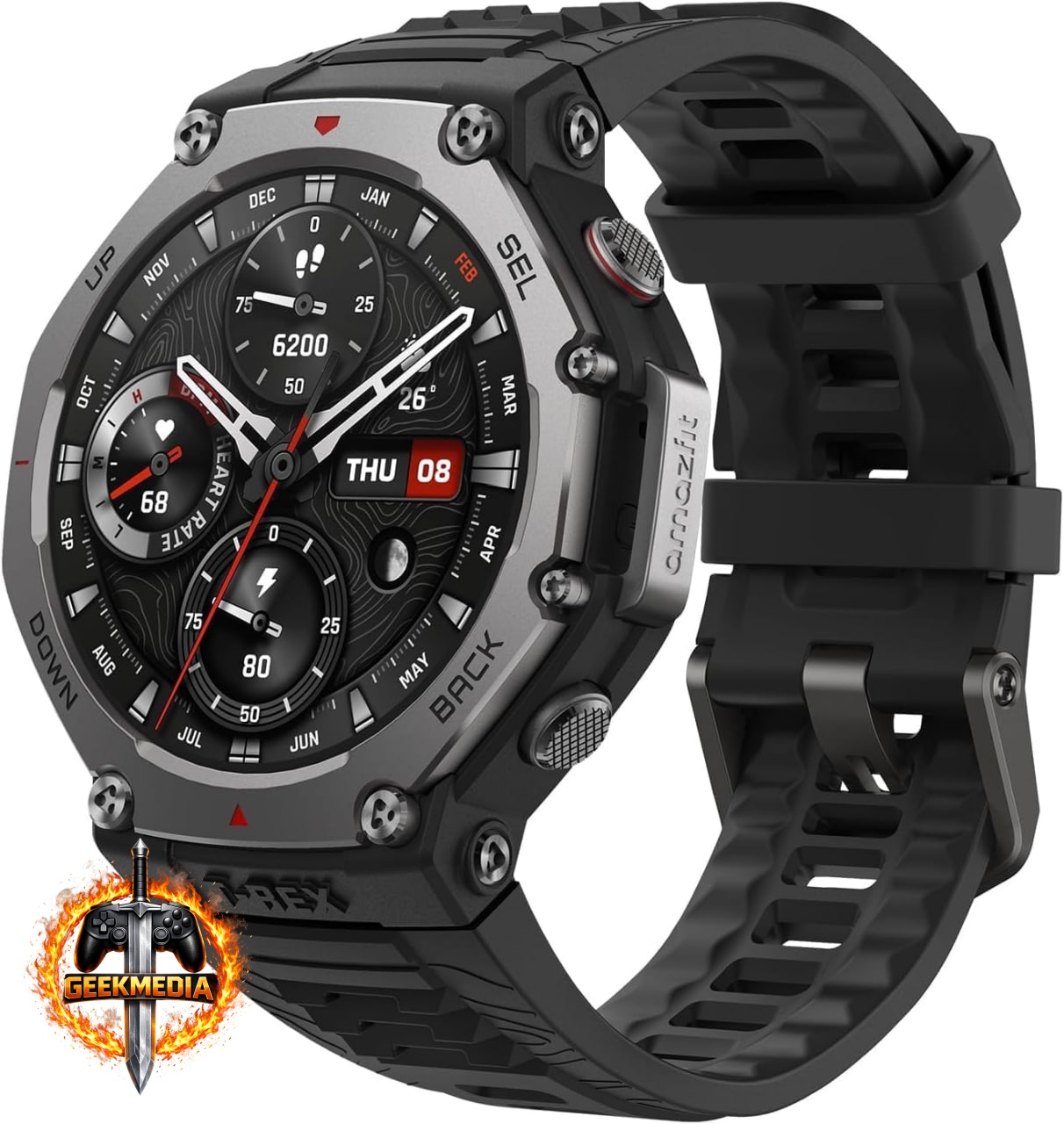 Amazfit T-Rex 3 - 48mm GPS - Preto