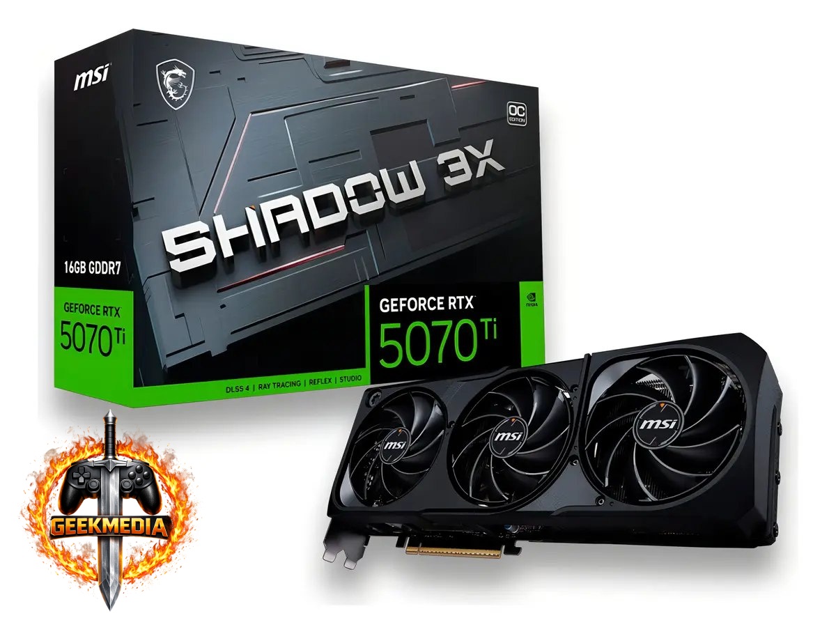 Placa de Vídeo NVIDIA GeForce MSI RTX5070TI 16GB