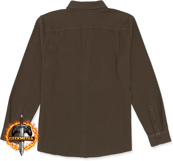 Volcom Camisa Masculina Caden de Manga Comprida