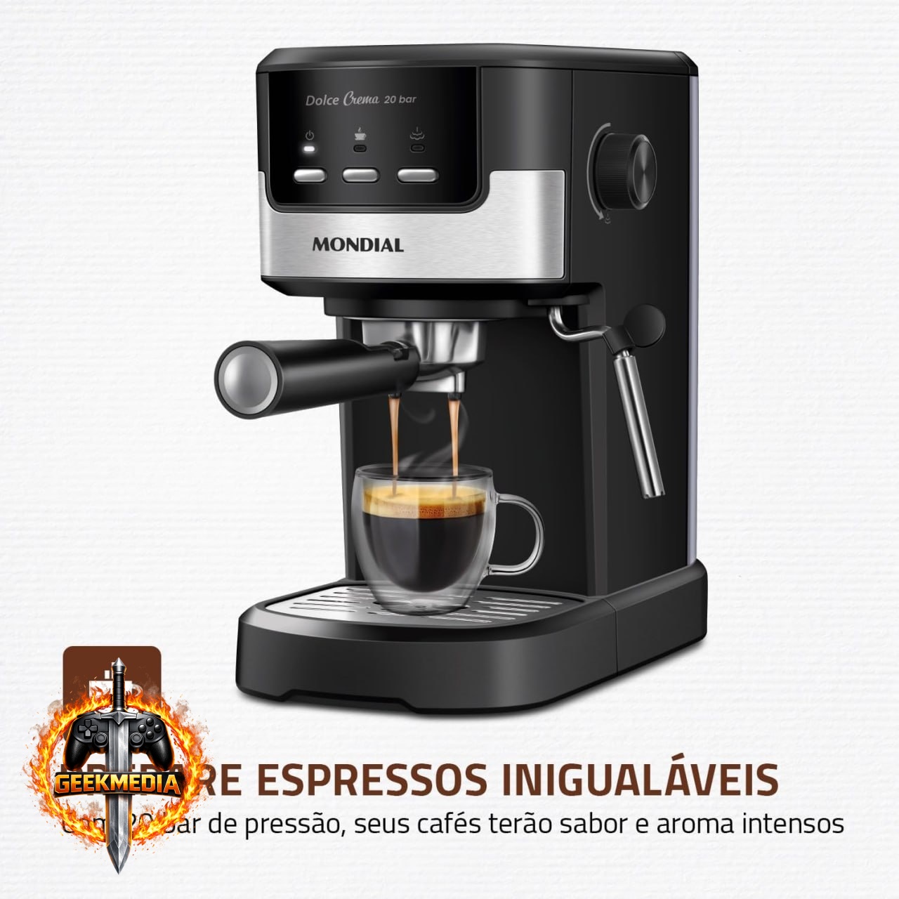 Cafeteira Espresso Mondial Dolce Crema 20 Bar