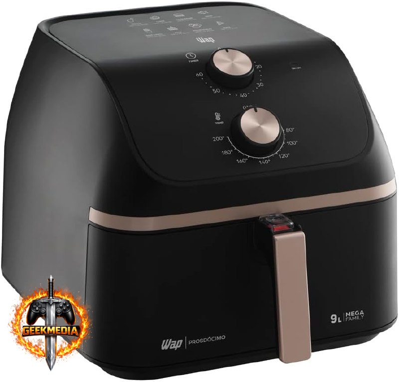 WAP Fritadeira Air Fryer MEGA FAMILY 9 Litros