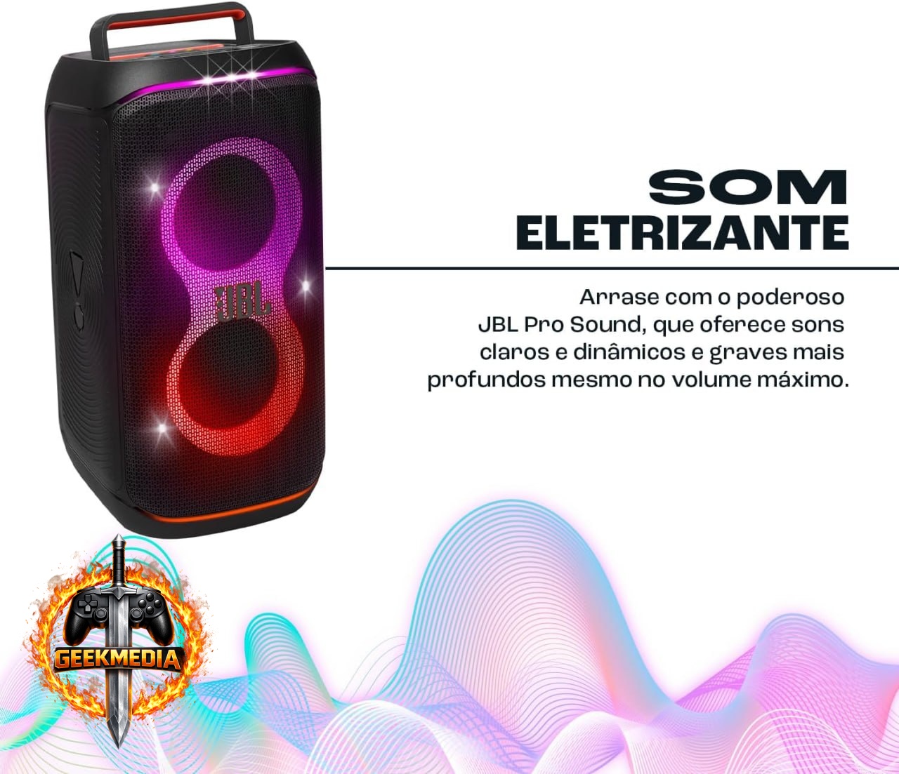 Caixa de Som JBL PartyBox Club 120