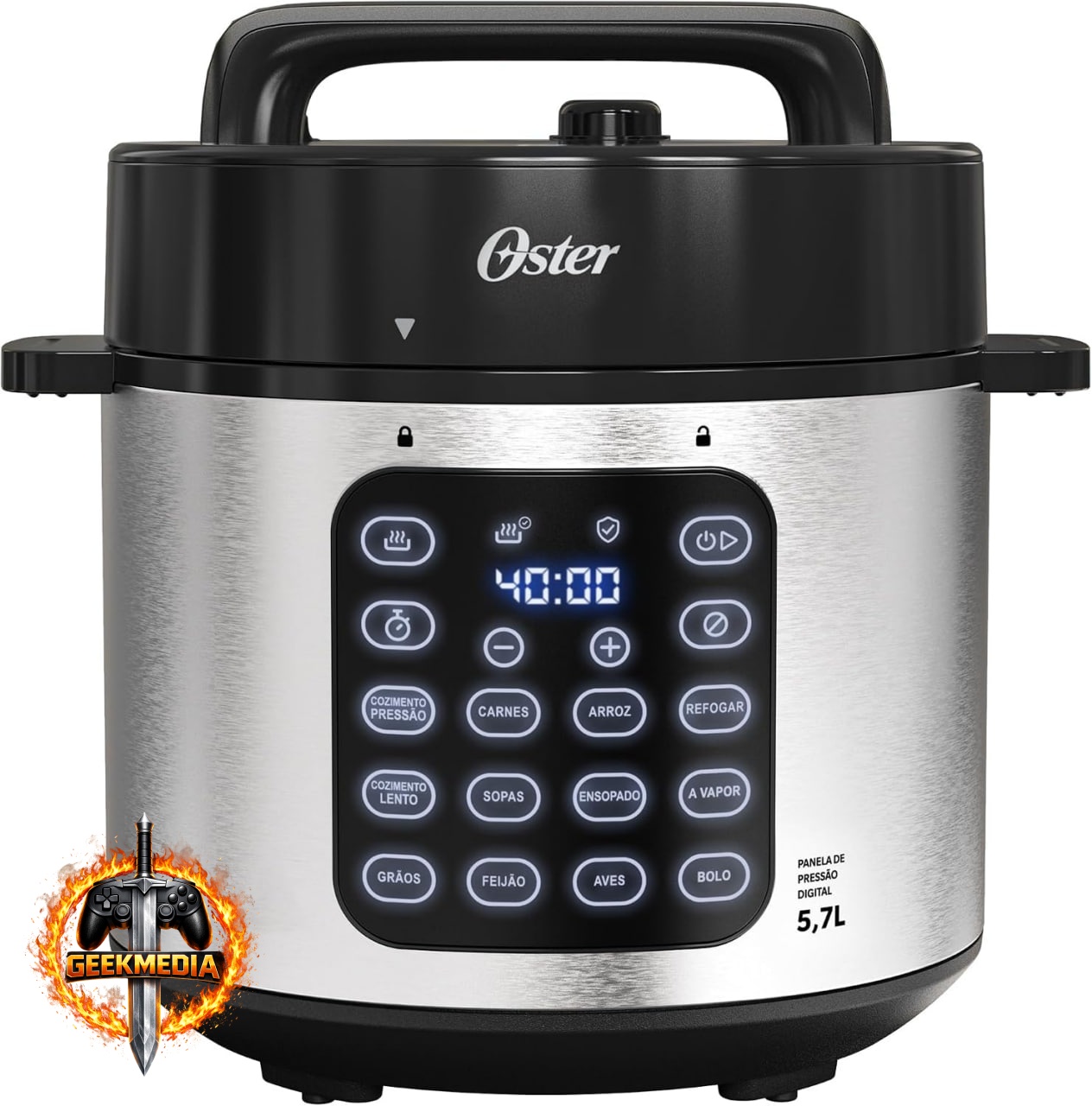 Panela de Pressão Elétrica Digital Oster 5,7L - 127V