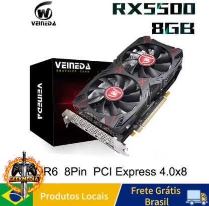 Placa De Video AMD RX 5500 8GB OEM Usada