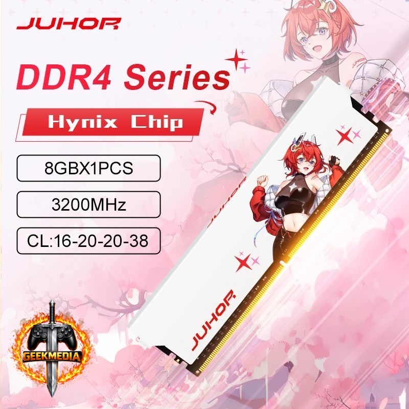 Memória RAM DDR4 8GB 3200Mhz CL16 Juhor