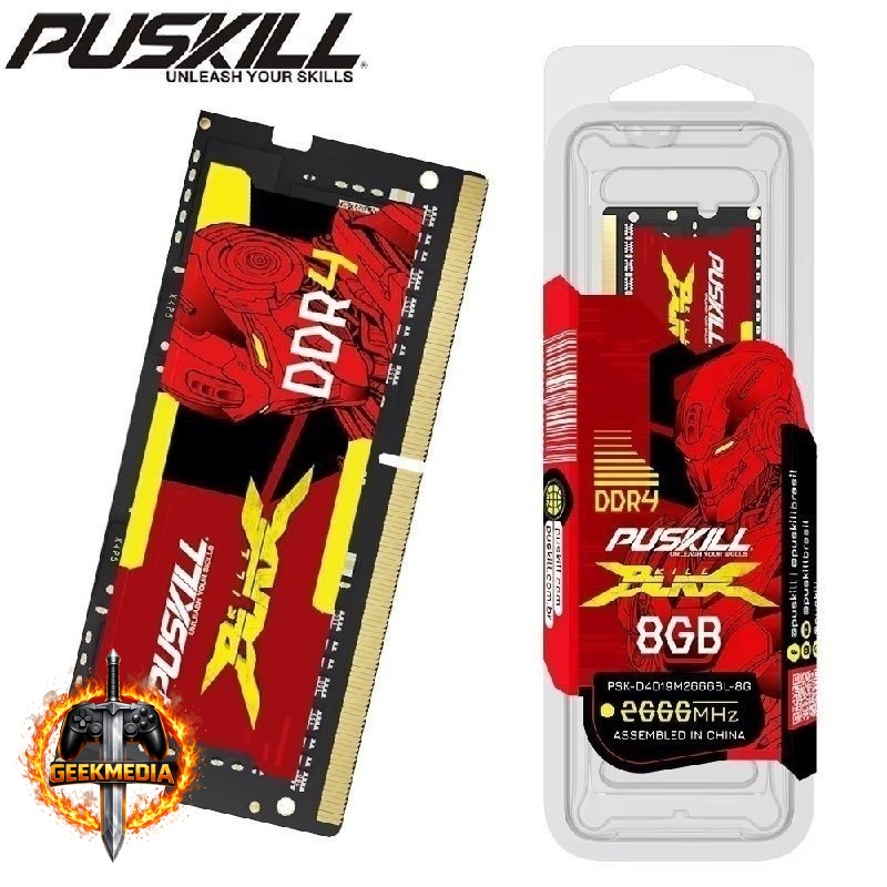 Memória RAM Puskill DDR4 8GB 3200MHz para Notebook