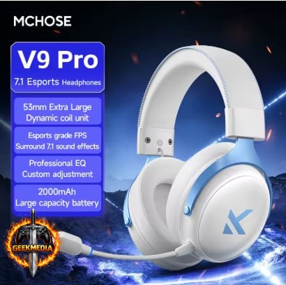 Headset Sem Fio Mchose V9 Pro Branco