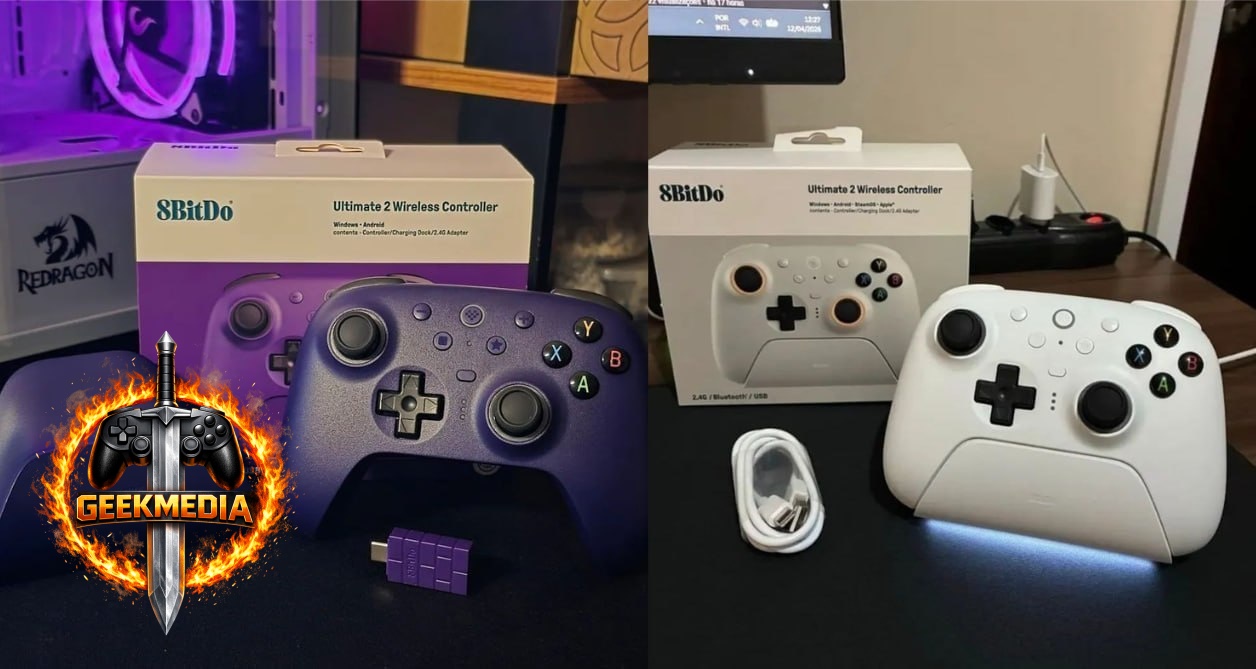 Controle 8BitDo Sem Fio Ultimate 2 TMR