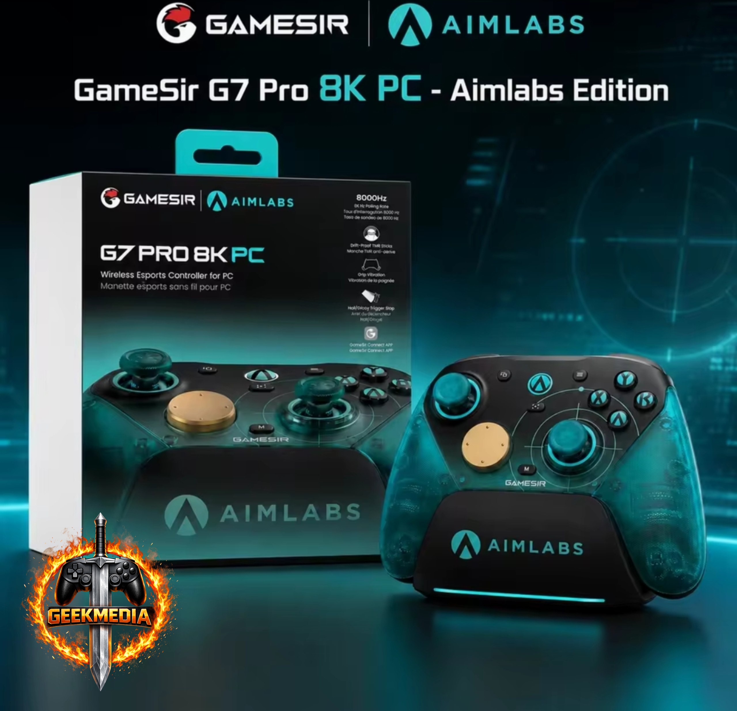Controle GameSir G7 Pro 8K para PC