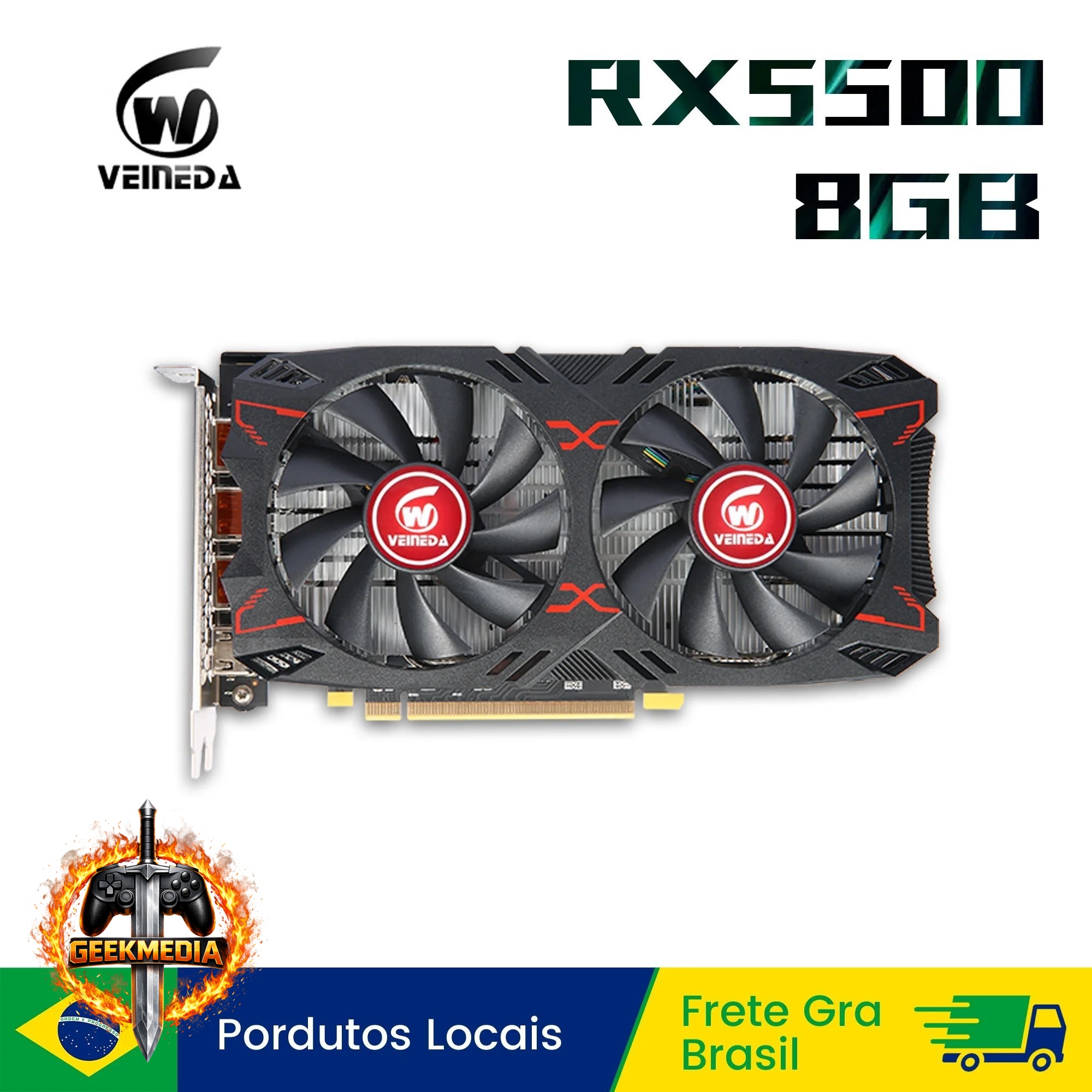 Placa de Vídeo Veineda RX 5500 8GB