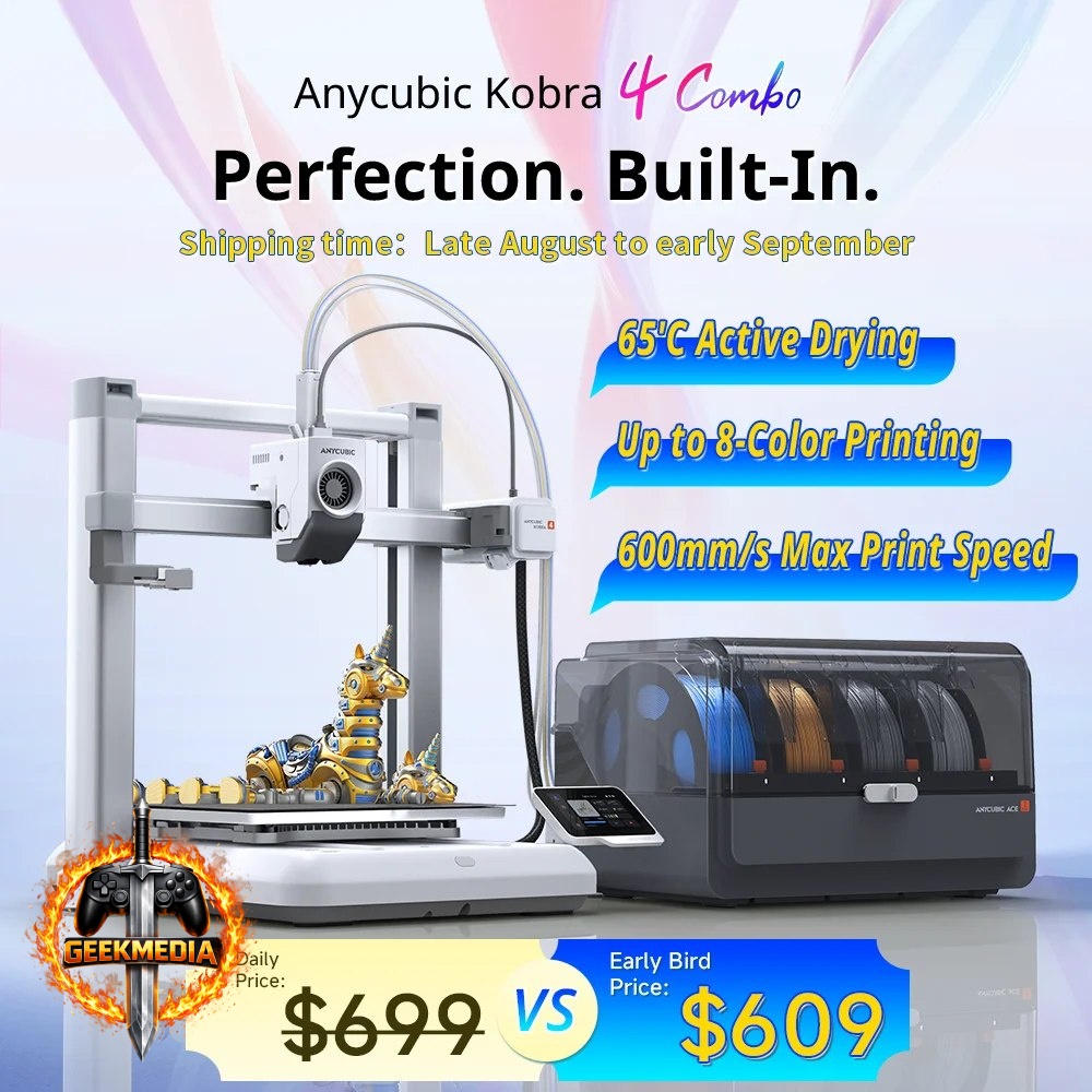Impressora 3D Anycubic Kobra 4 / Kobra 4 Combo
