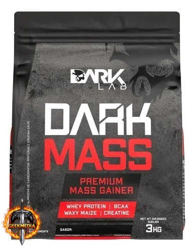 Hipercalórico Dark Mass 3kg Dark Lab Sabor Baunilha