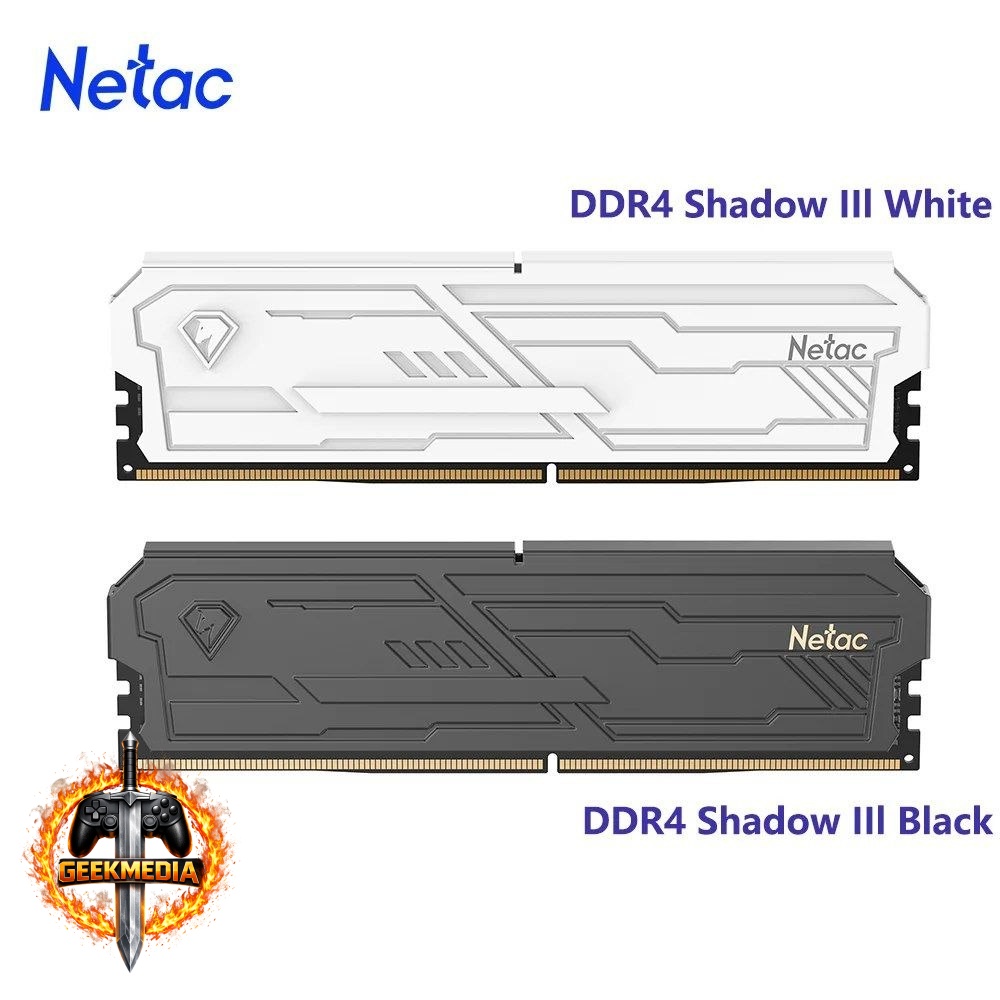 Memória RAM Netac Shadow III DDR4 2x8GB 3200MHz