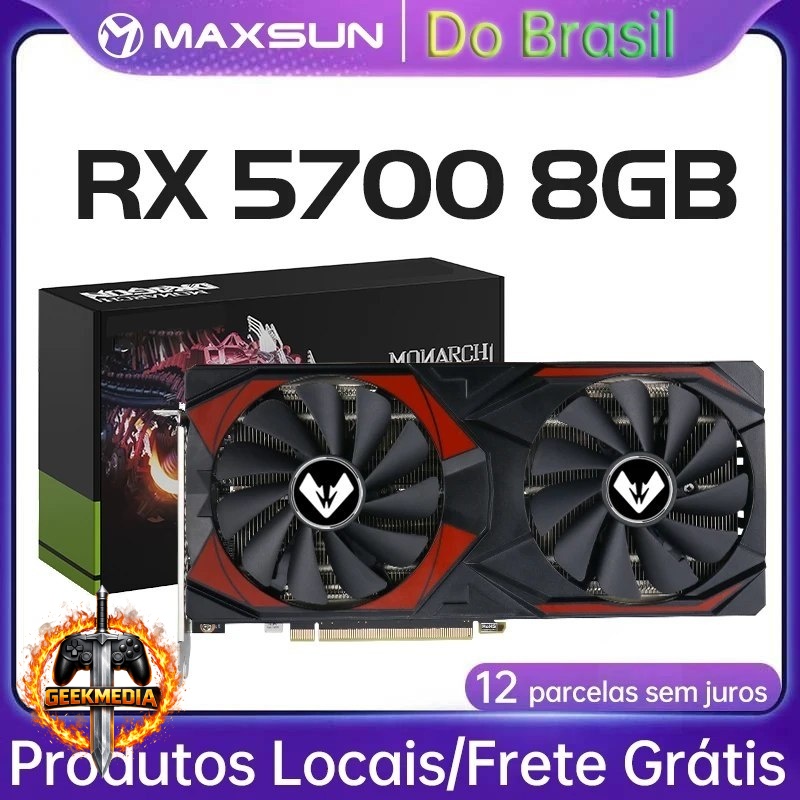 Placa de Vídeo RX 5700 8GB GDDR6 256Bit AMD