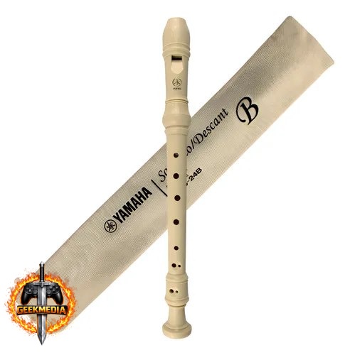 Flauta Yamaha Doce Soprano Barroca YRS24B Original